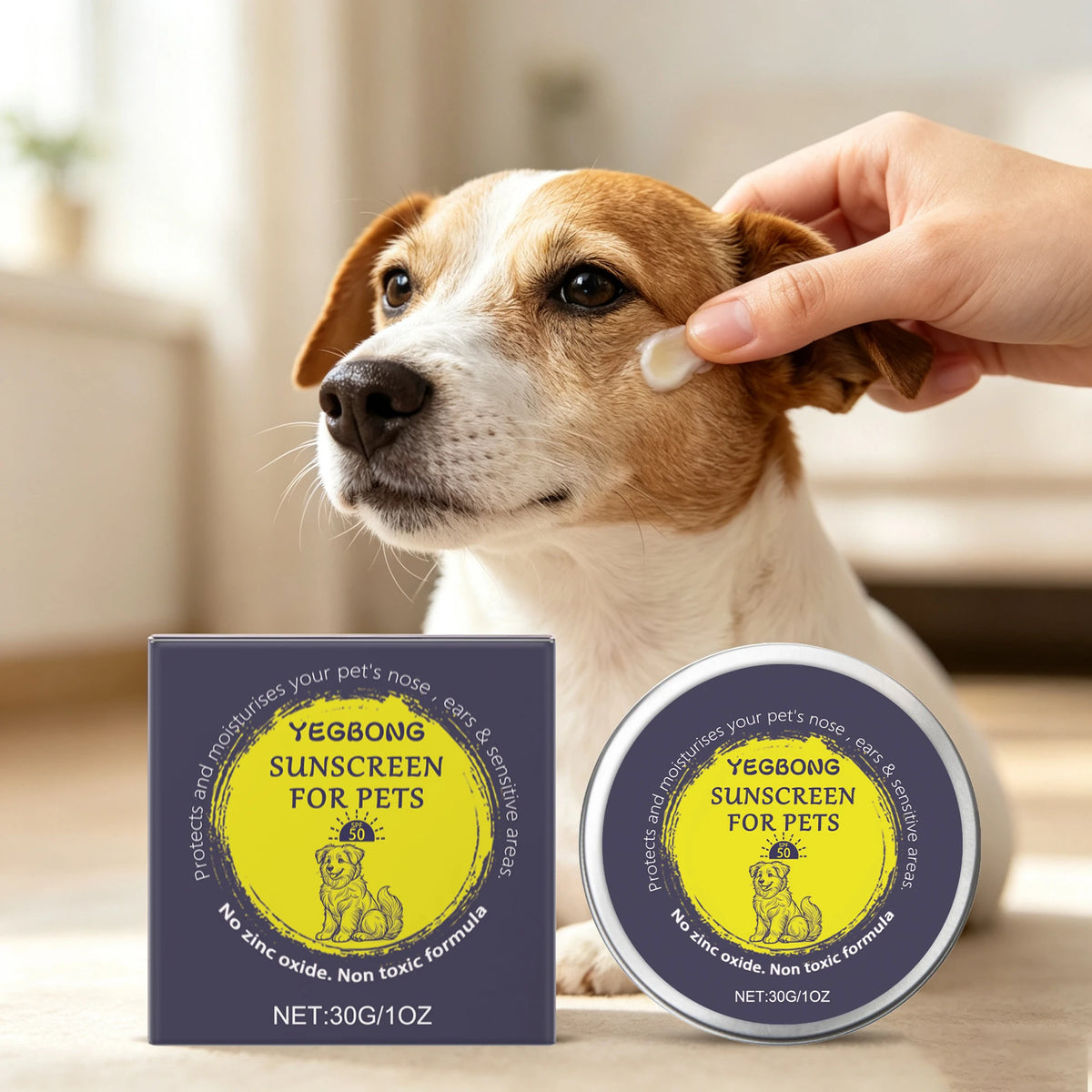 YEGBONG Pet Sunscreen Cream For Dogs And Cats Skin Protection