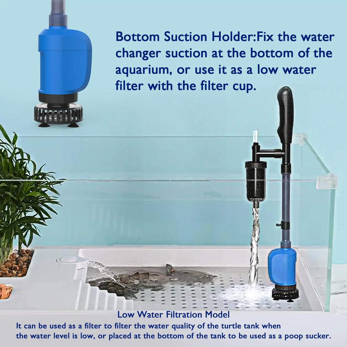 Electric Aquarium Gravel Cleaner and Automatic Water Changer Kit