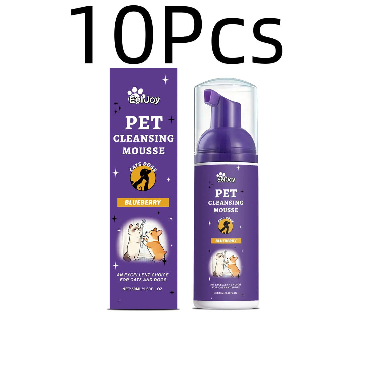 EelJoy Pet Grooming Foam Deep Cleansing Odor Control Skin Soothing
