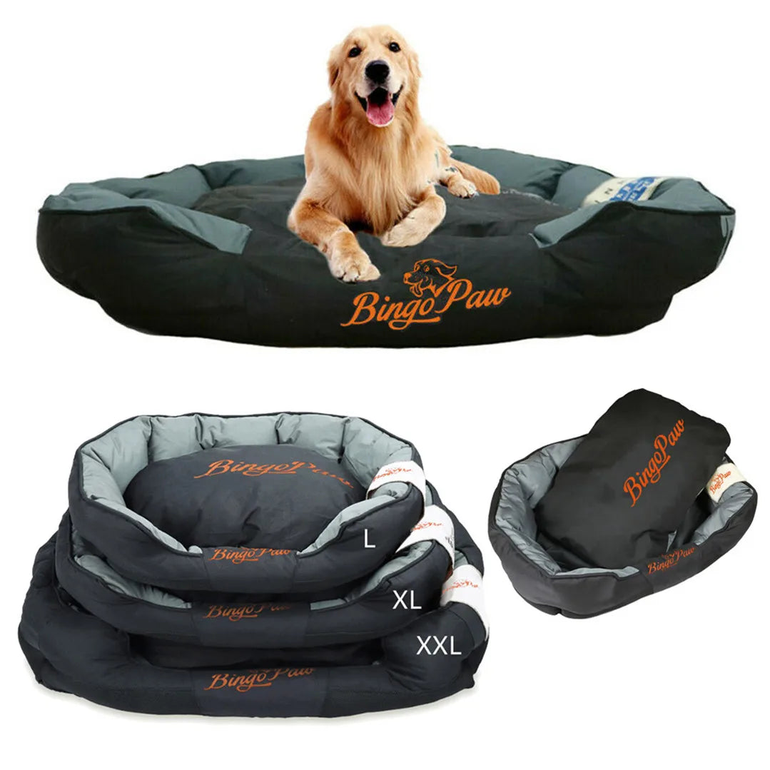 BINGOPAW Waterproof Orthopedic Pet Bed With Washable Cushion