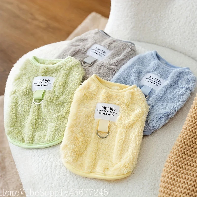 Cozy Soft Fleece Pull-On Pet Apparel for Dogs and Cats