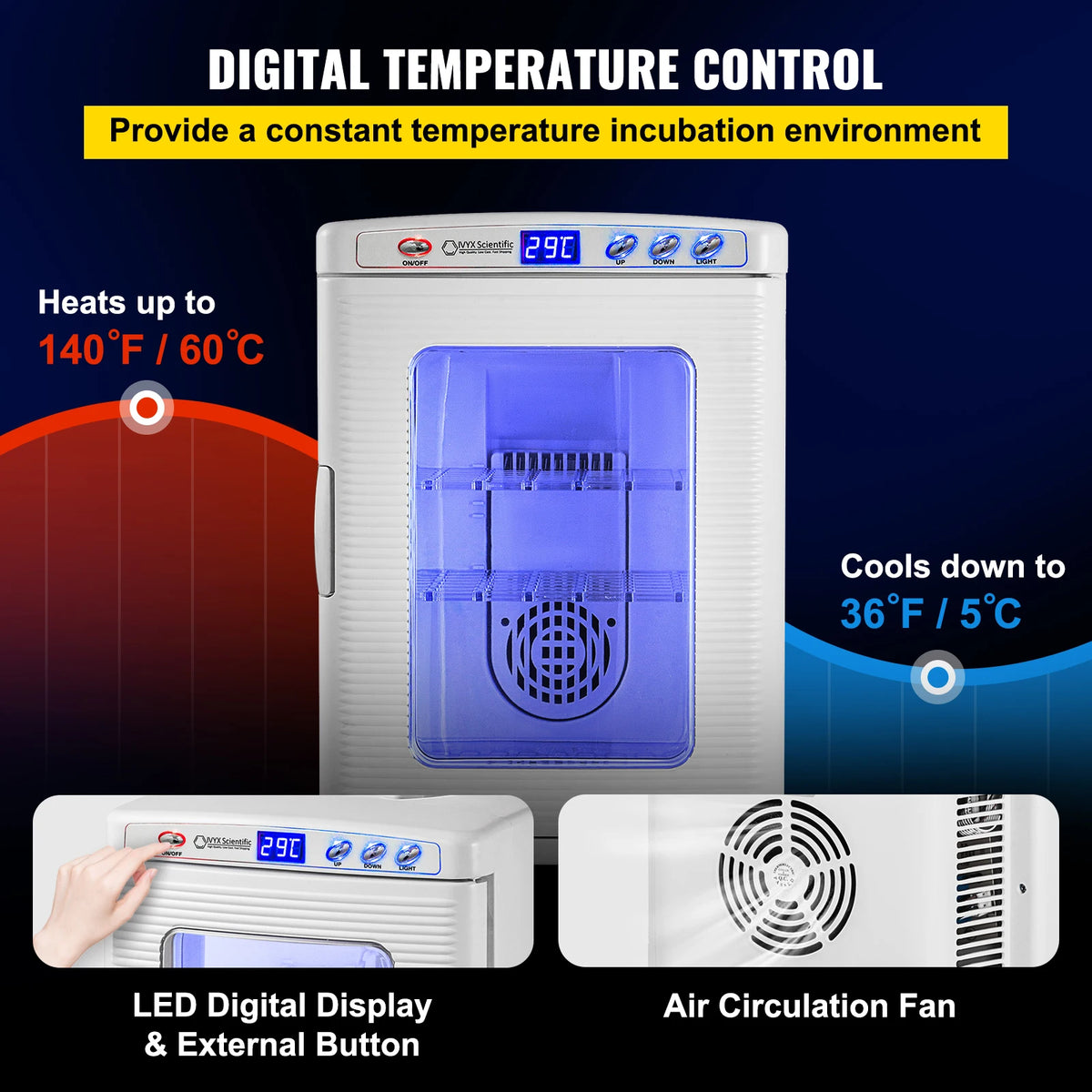 Automatic Reptile Egg Incubator With Thermostat for Snakes and Turtles
