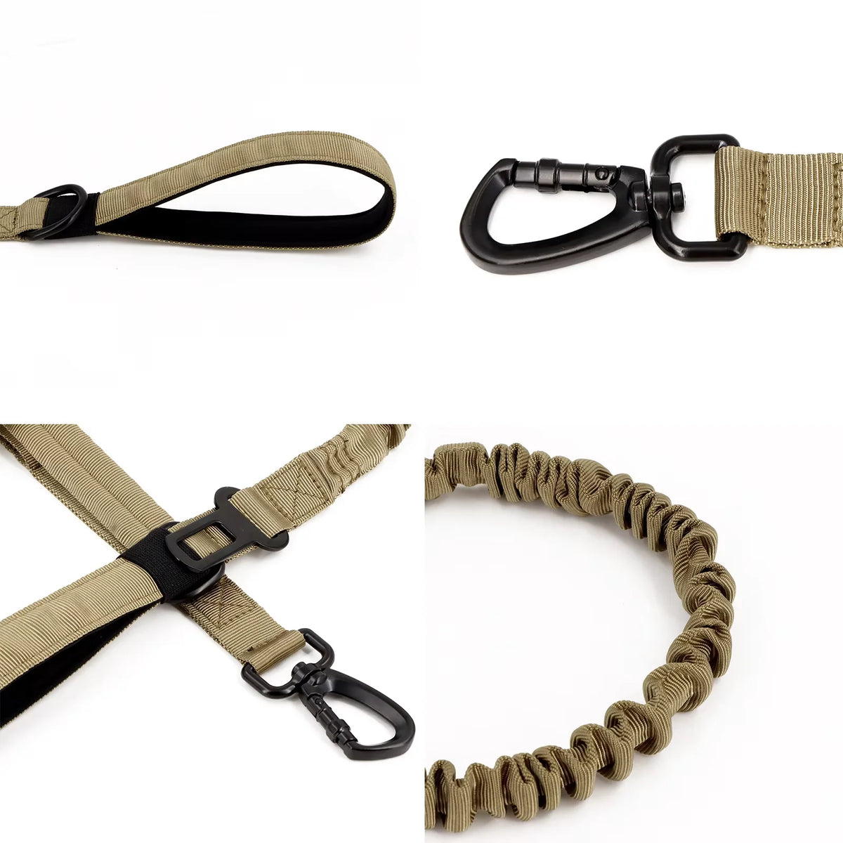 PETRAVEL Adjustable Dog Leash With Dual Handles Quick Release
