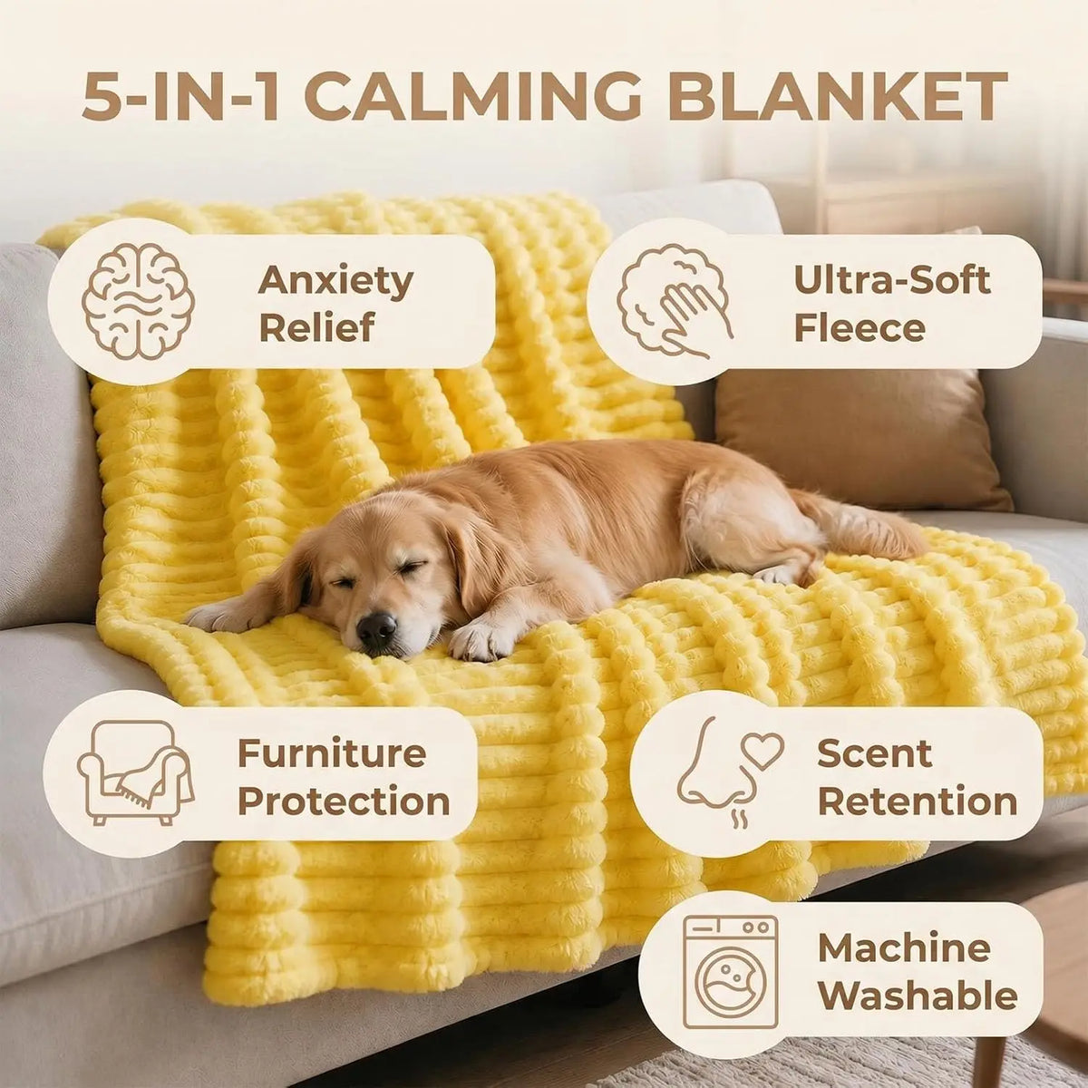 Emotional Support Dog Blanket For Comfort And Cozy Rest