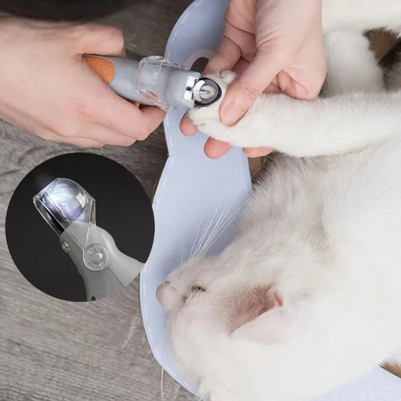 LED Pet Nail Clippers For Cats And Dogs Safety Light