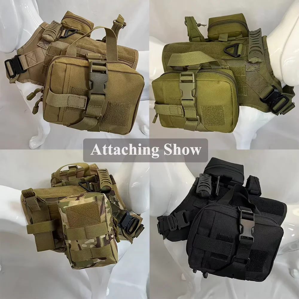 PETRAVEL Tactical Dog Training Pouches With MOLLE Harness Attachment