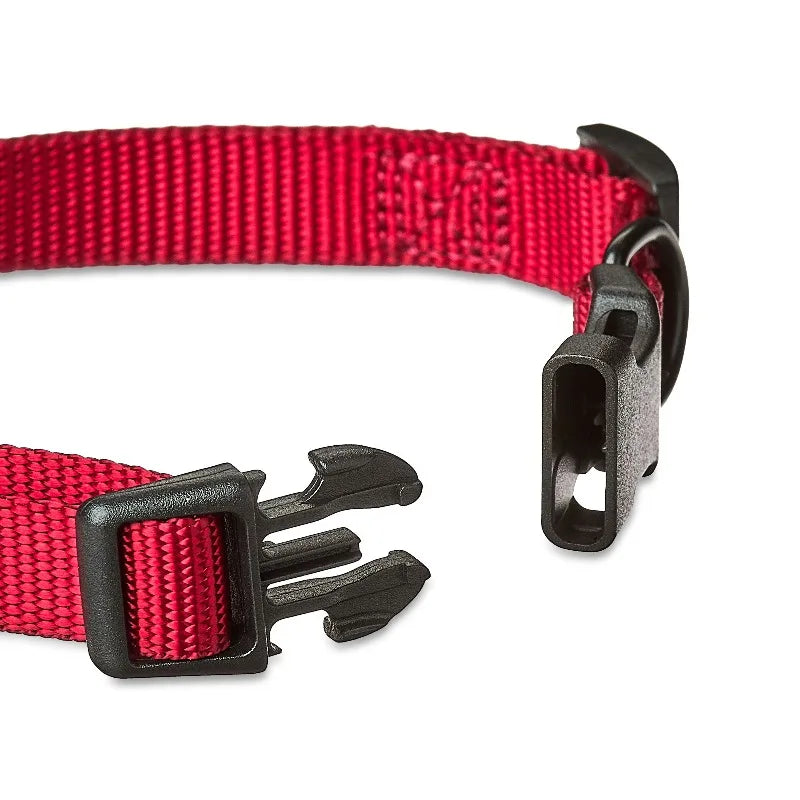 Adjustable Solid Polyester Dog Collar For Everyday Use