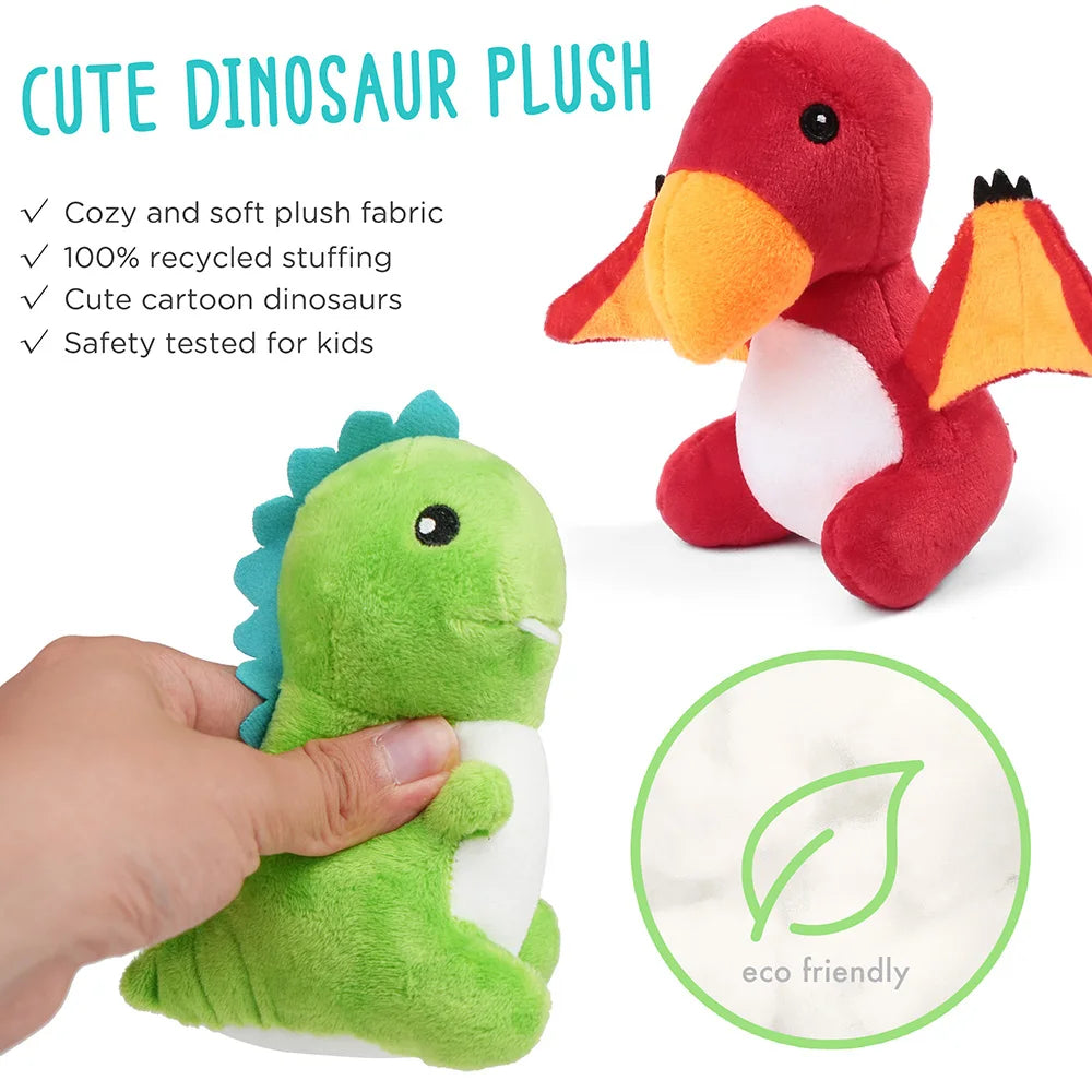 Dinosaur Plush Animals With Egg Bag For Kids Birthday Gifts