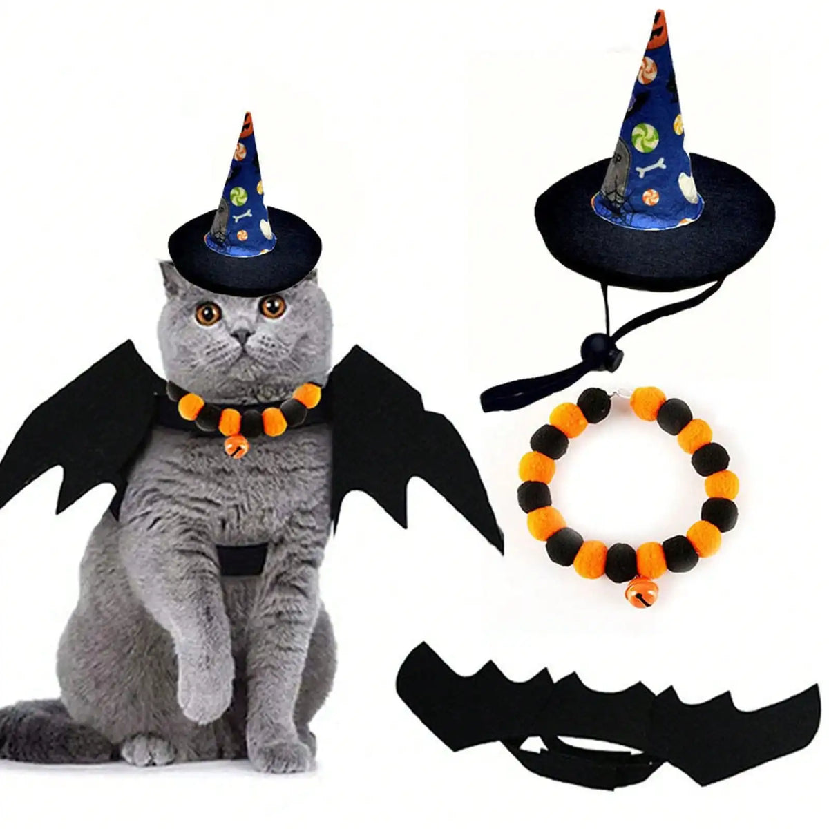 Halloween Pet Costume And Accessory Set For Fun Transformations