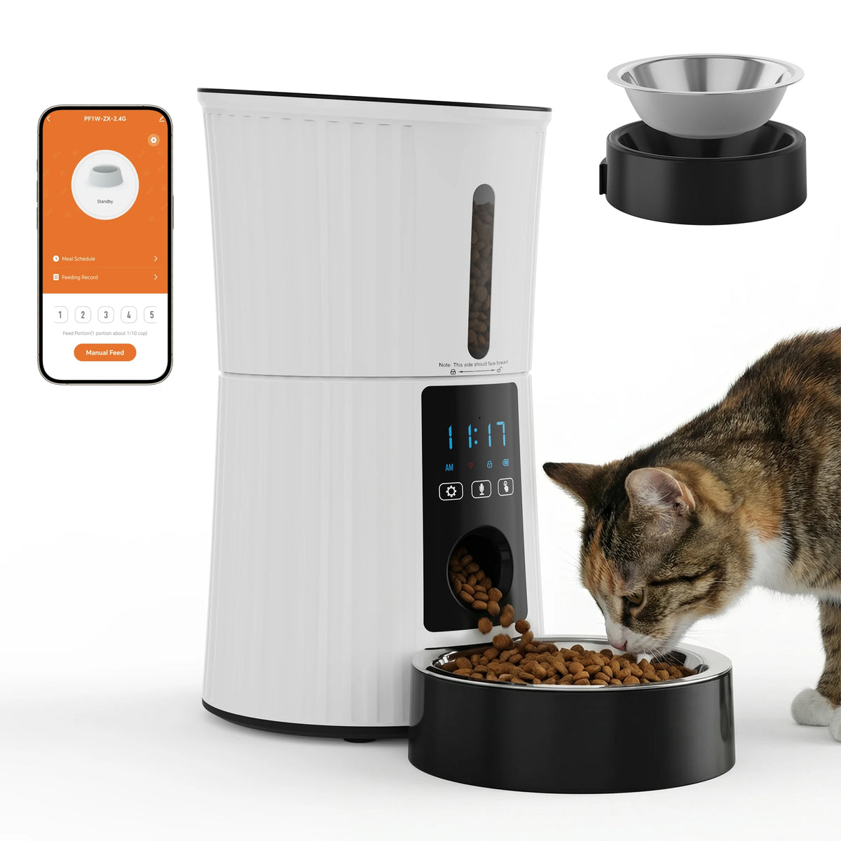 JHK Smart WiFi Automatic Cat Feeder With App Control