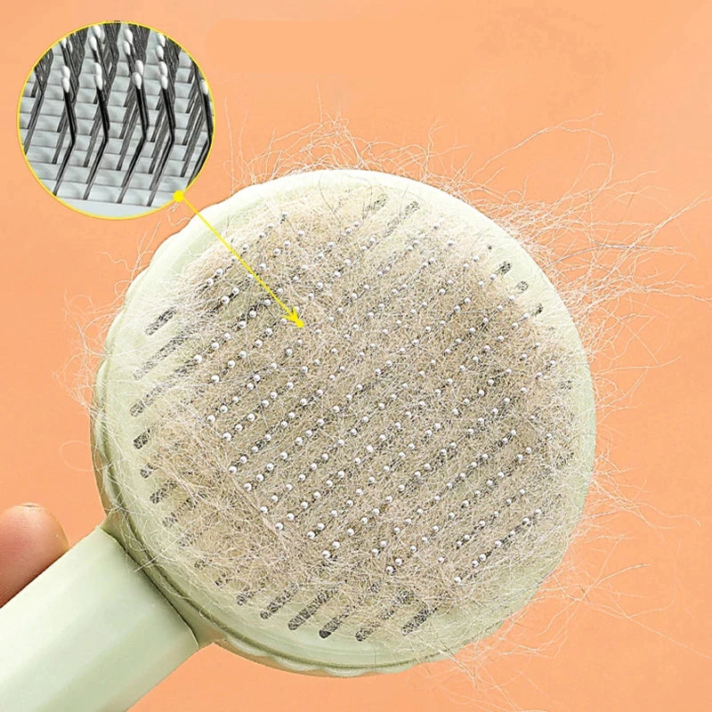 Self Cleaning Slicker Brush for Cat and Dog Hair Removal