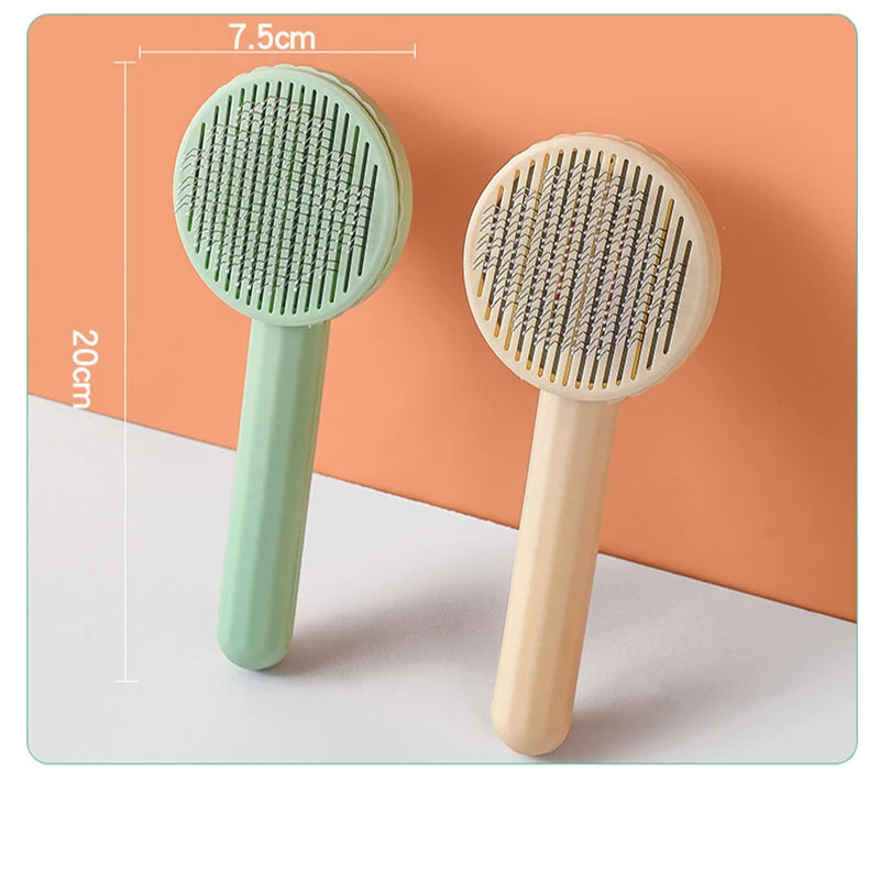 Self Cleaning Slicker Brush for Cat and Dog Hair Removal