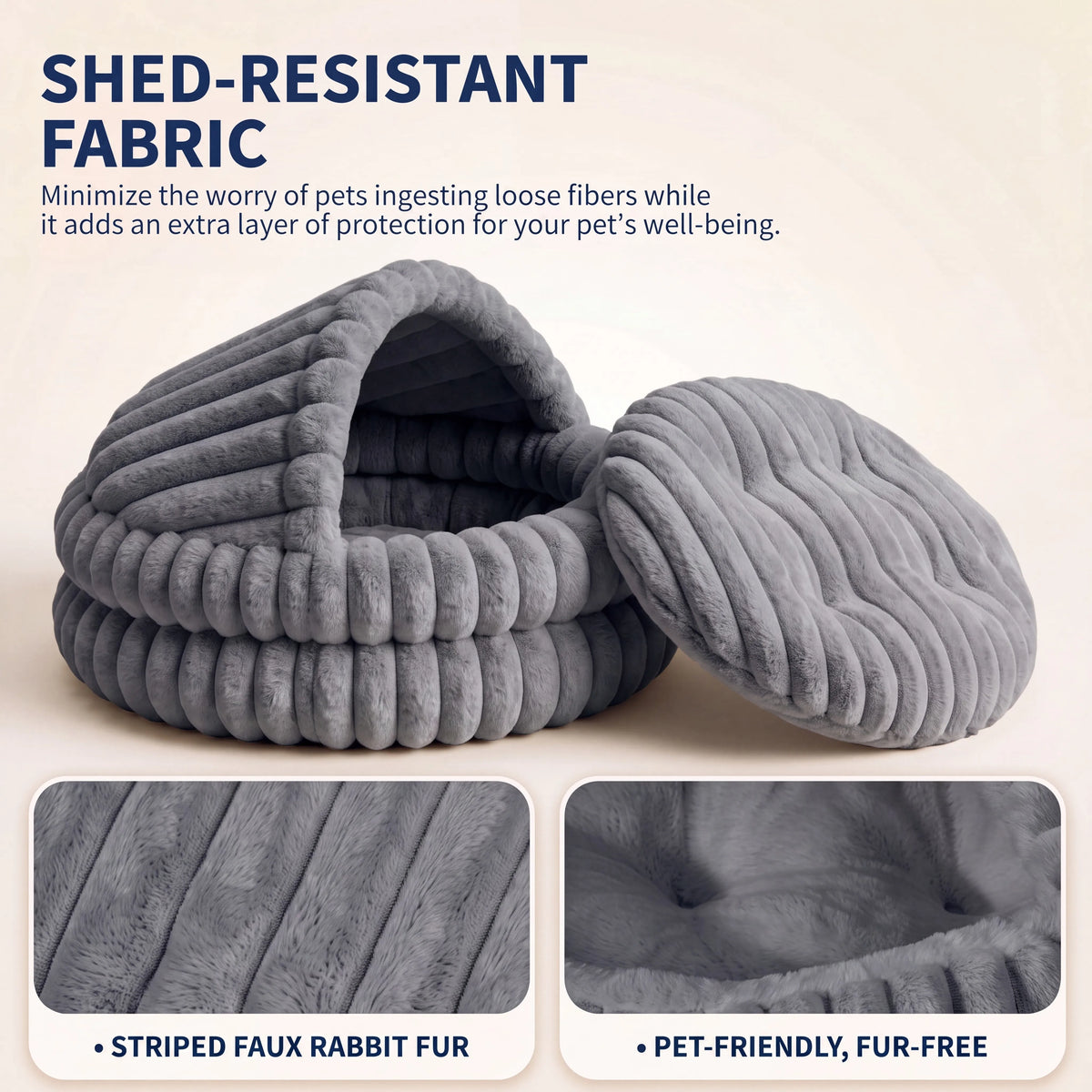 EliteZ Hooded Cat Cave Bed for a Cozy Indoor Pet Retreat