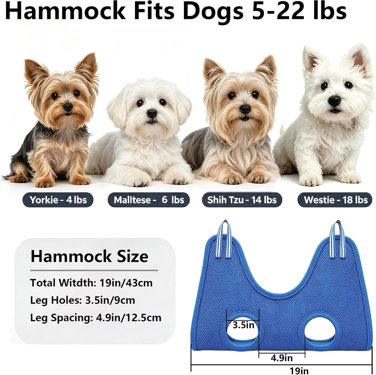 Adjustable Pet Grooming Hammock With Table Clamp Grooming Arm