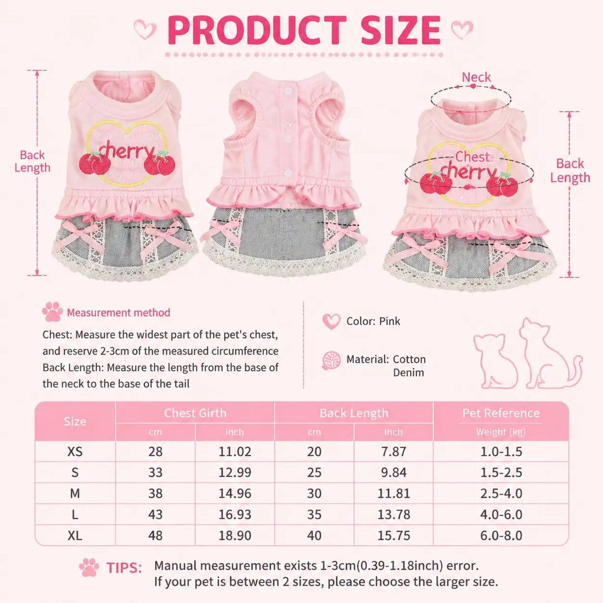 Dog Denim Skirt Vest Outfit for Walking and Outdoor Wear