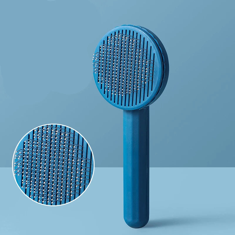 Self Cleaning Slicker Brush for Cat and Dog Hair Removal