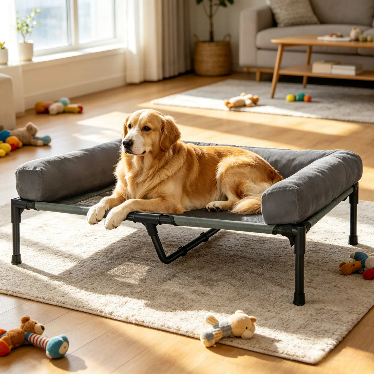 BINGOPAW Elevated Dog Bed With Cooling Breathable Mesh for Dogs