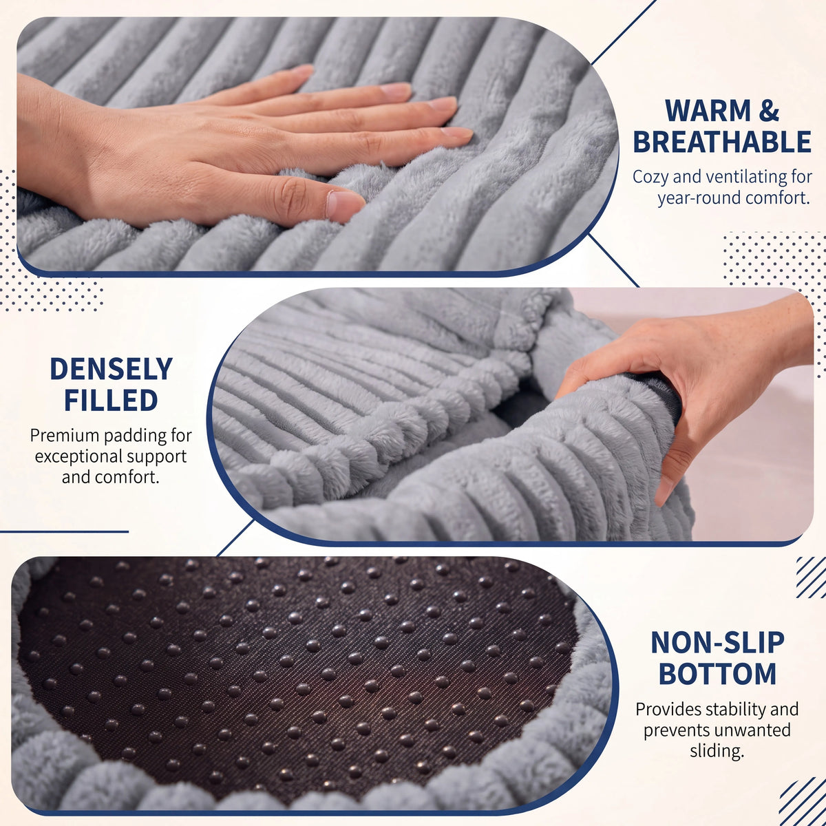 EliteZ Hooded Cat Cave Bed for a Cozy Indoor Pet Retreat