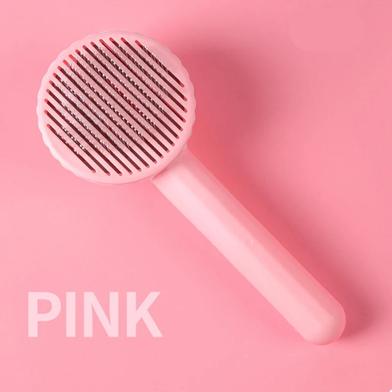 Self Cleaning Slicker Brush for Cat and Dog Hair Removal