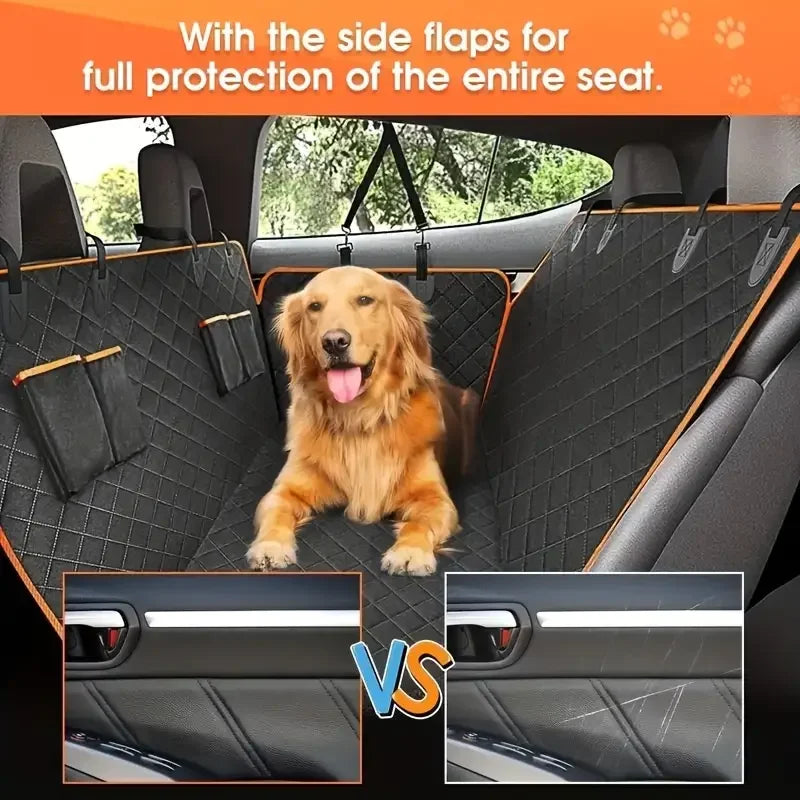 Waterproof Dog Car Seat Cover With Nonslip Hammock Protection
