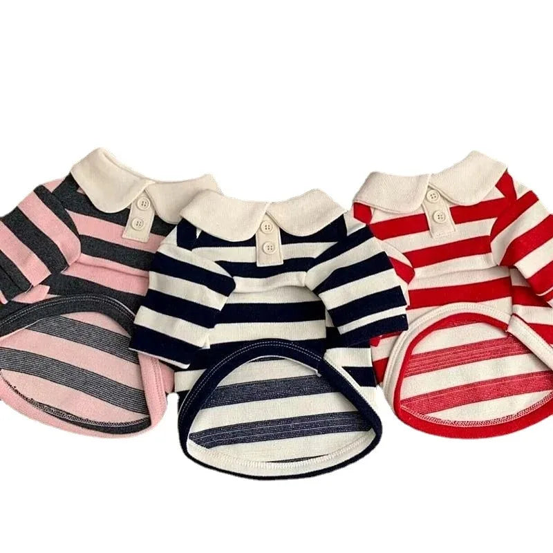 Comfortable Cotton Summer Polo Shirt for Dogs and Puppies