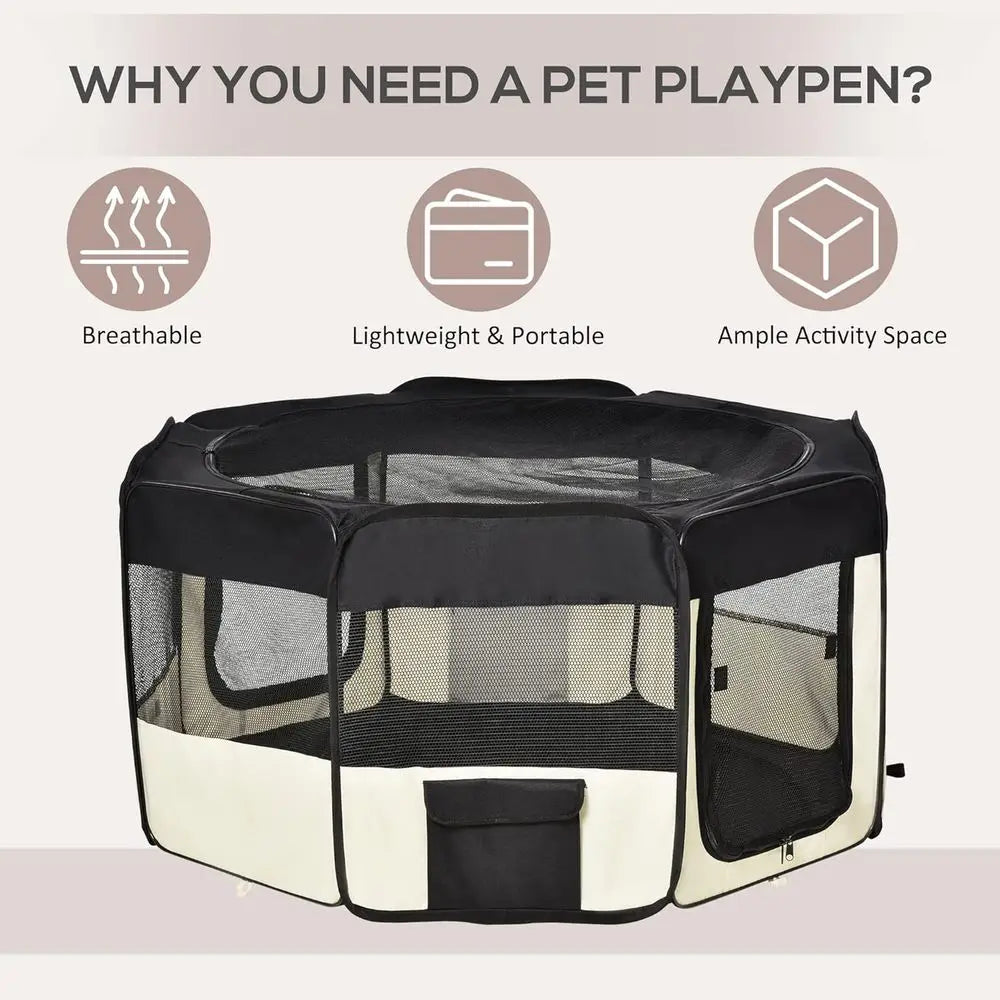 Portable Pet Playpen Tent For Dogs And Cats With Bag