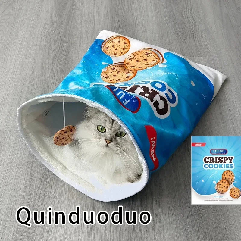 Interactive Collapsible Cat Tunnel Toy With Plush Ball for Kittens