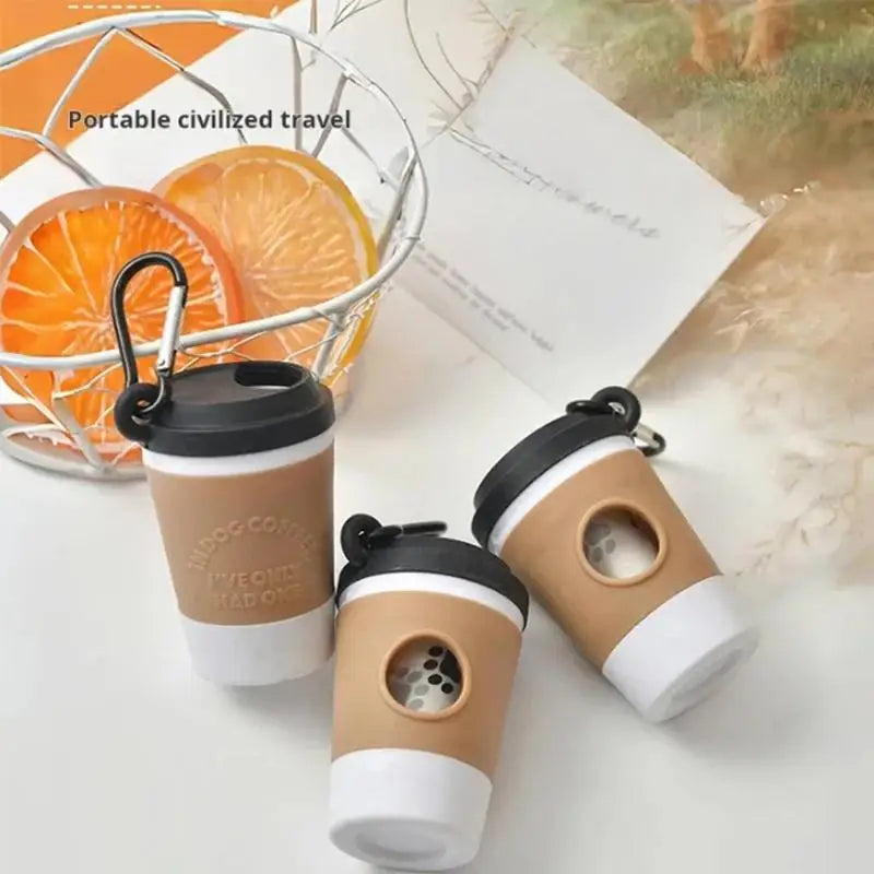 Portable Dog Waste Bag Dispenser With Creative Cup Design