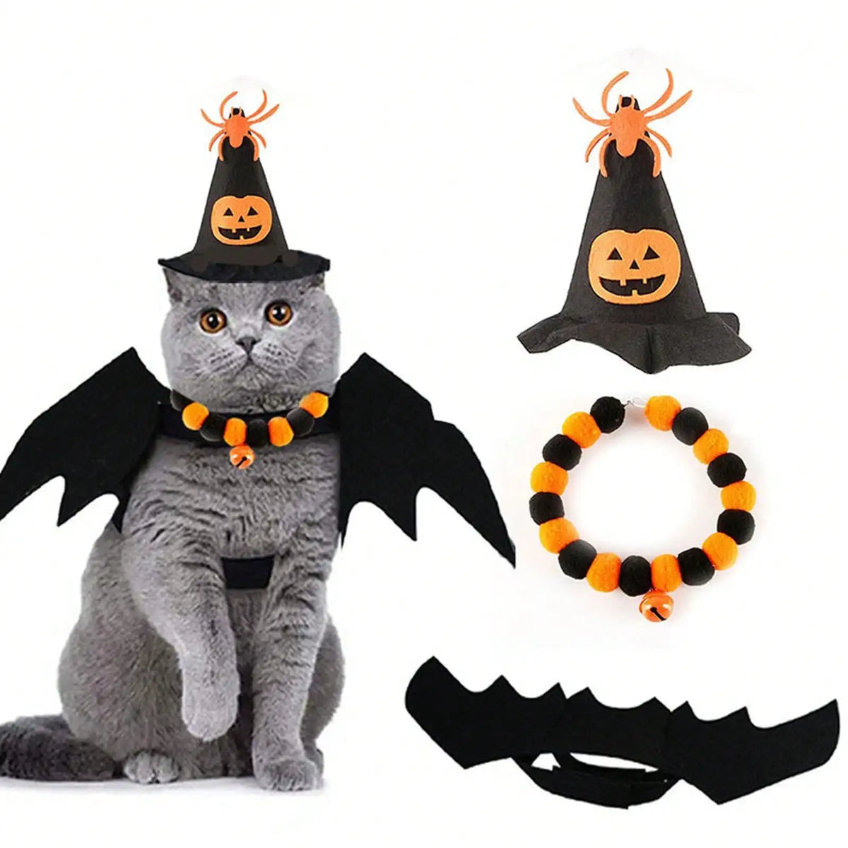 Halloween Pet Costume And Accessory Set For Fun Transformations