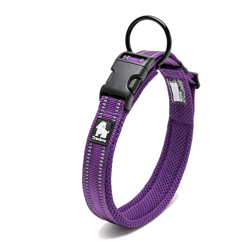 Winhyepet Comfort Padded Nylon Dog Walking Collar With Buckle