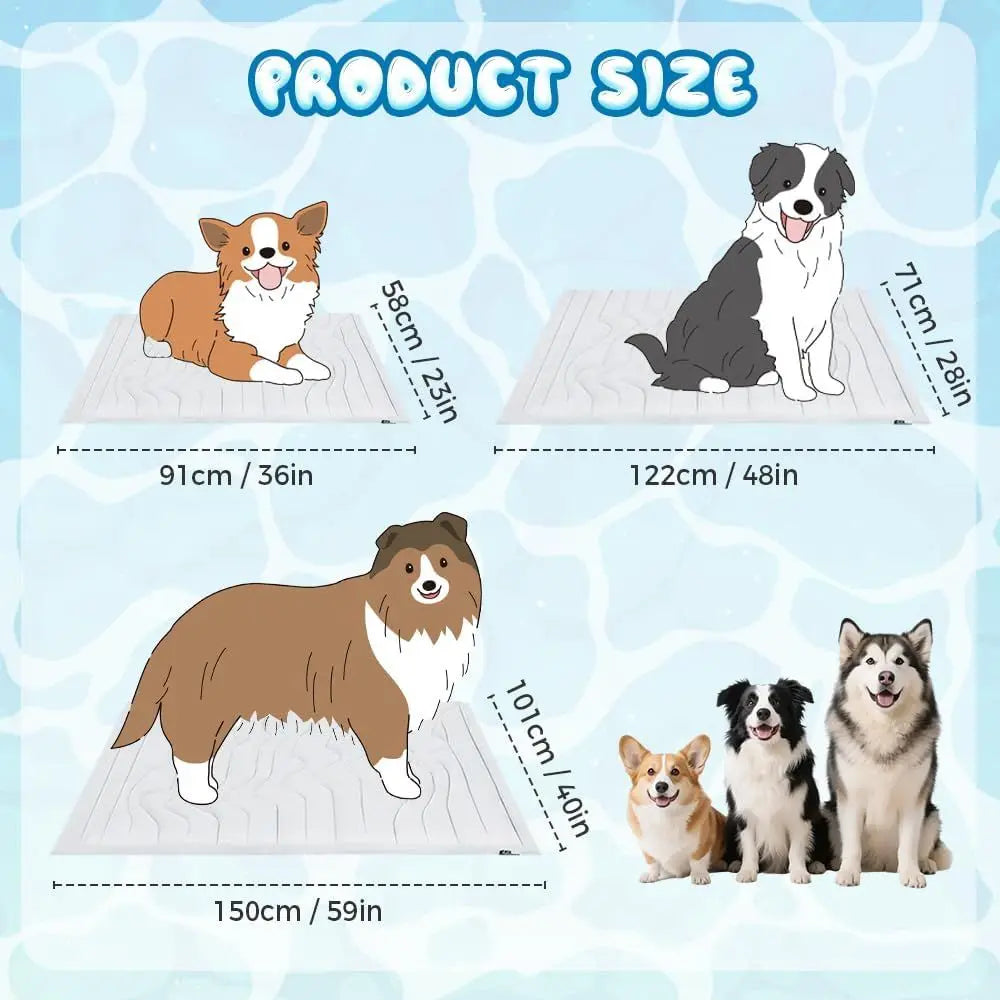 Washable Portable Cooling Mat For Dogs And Cats Summer Comfort