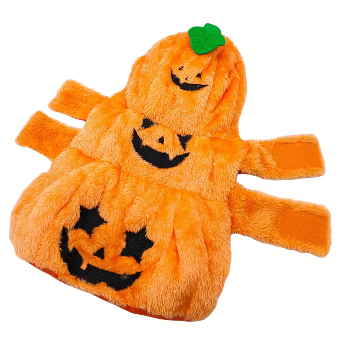 Halloween Pumpkin Costume Hoodie For Dogs Warm Fleece Pet Cosplay