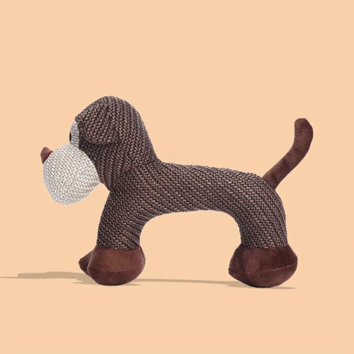 Interactive Squeaky Plush Dog Toy With Cute Animal Design