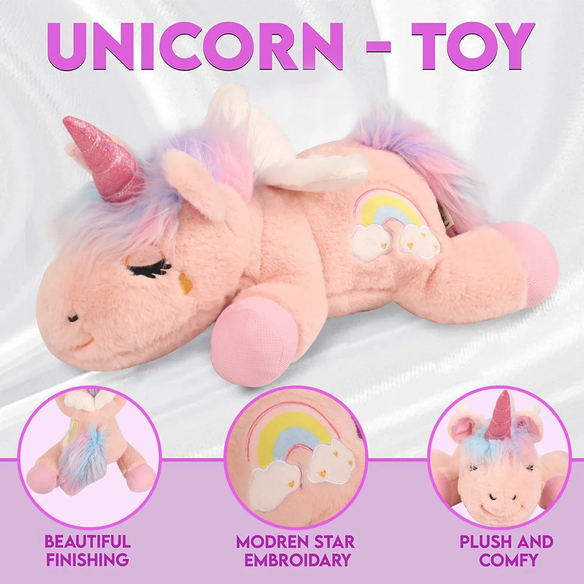 Unicorn Heartbeat Plush Toy For Anxiety Relief And Calming Sleep
