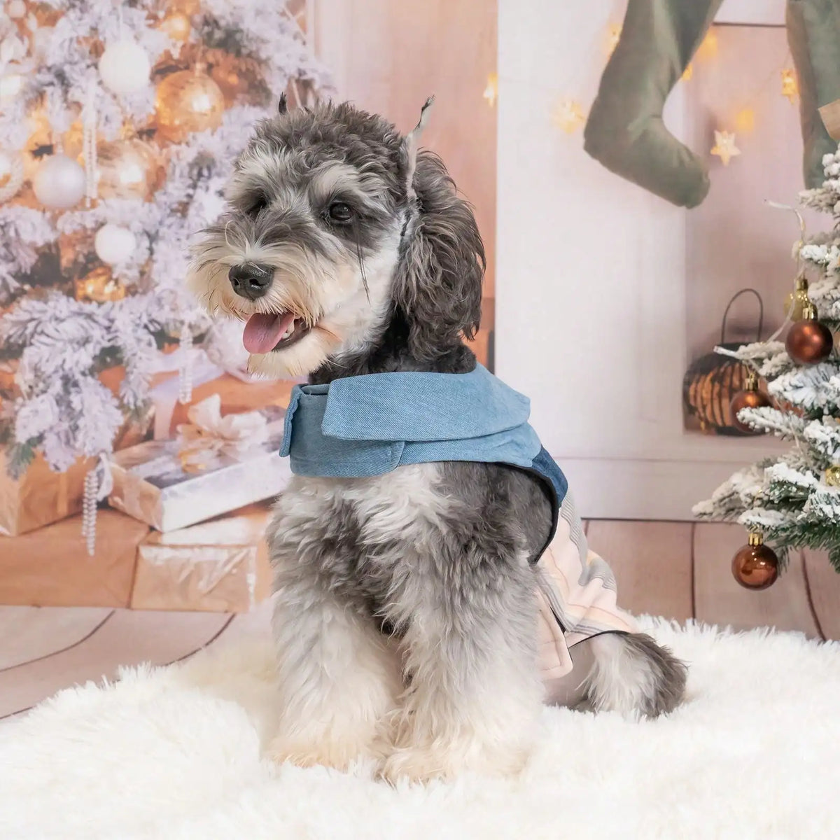 Lightweight Denim Collar Vest Shirt For Dogs And Cats