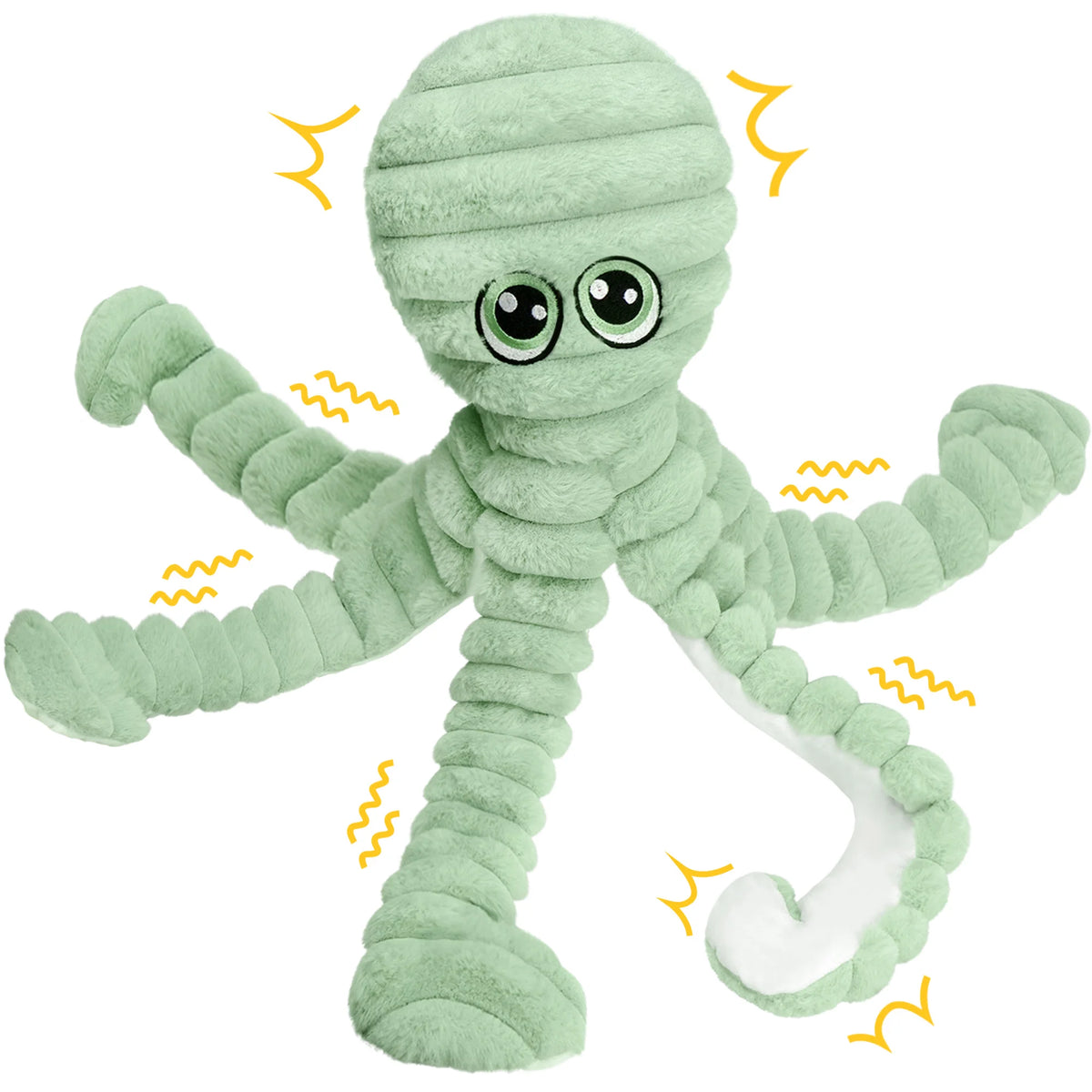 Octopus Squeaky Plush Dog Toy Interactive Chew And Grinding Toy