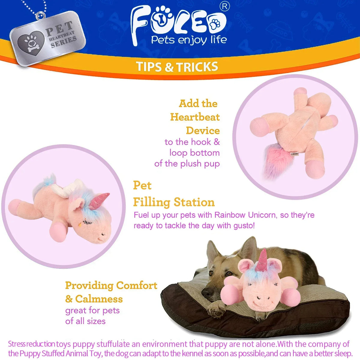 Unicorn Heartbeat Plush Toy For Anxiety Relief And Calming Sleep