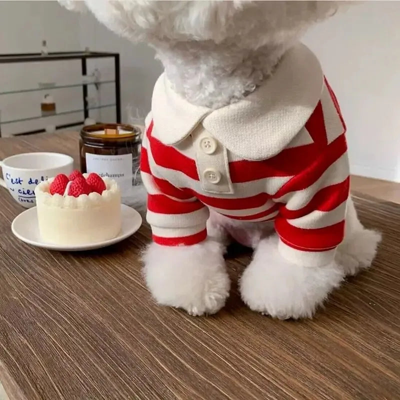 Comfortable Cotton Summer Polo Shirt for Dogs and Puppies