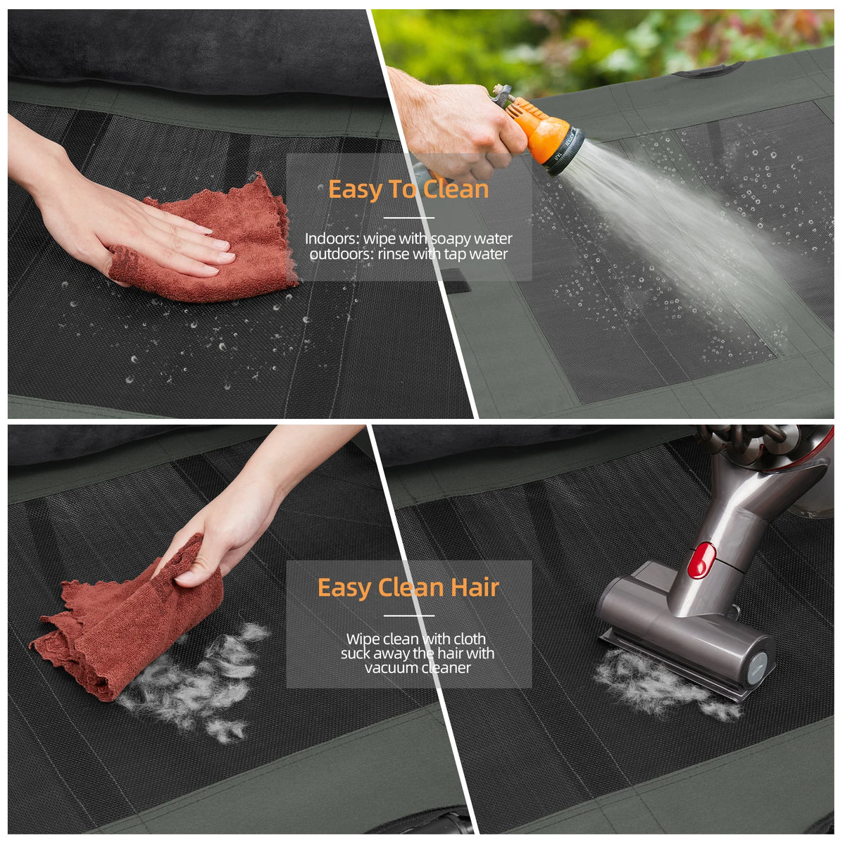 BINGOPAW Elevated Dog Bed With Cooling Breathable Mesh for Dogs