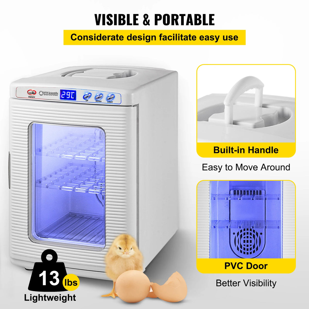 Automatic Reptile Egg Incubator With Thermostat for Snakes and Turtles