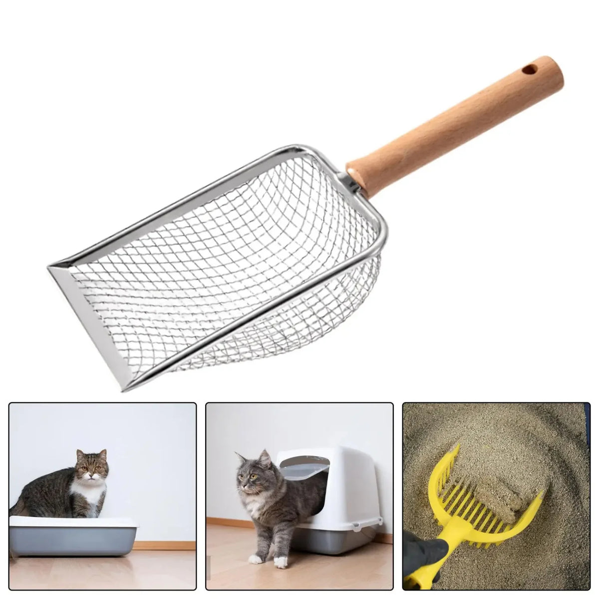 Durable Cat Litter Scooper With Fast Sifting Shovel