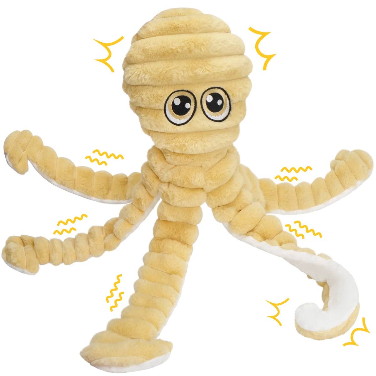 Octopus Squeaky Plush Dog Toy Interactive Chew And Grinding Toy