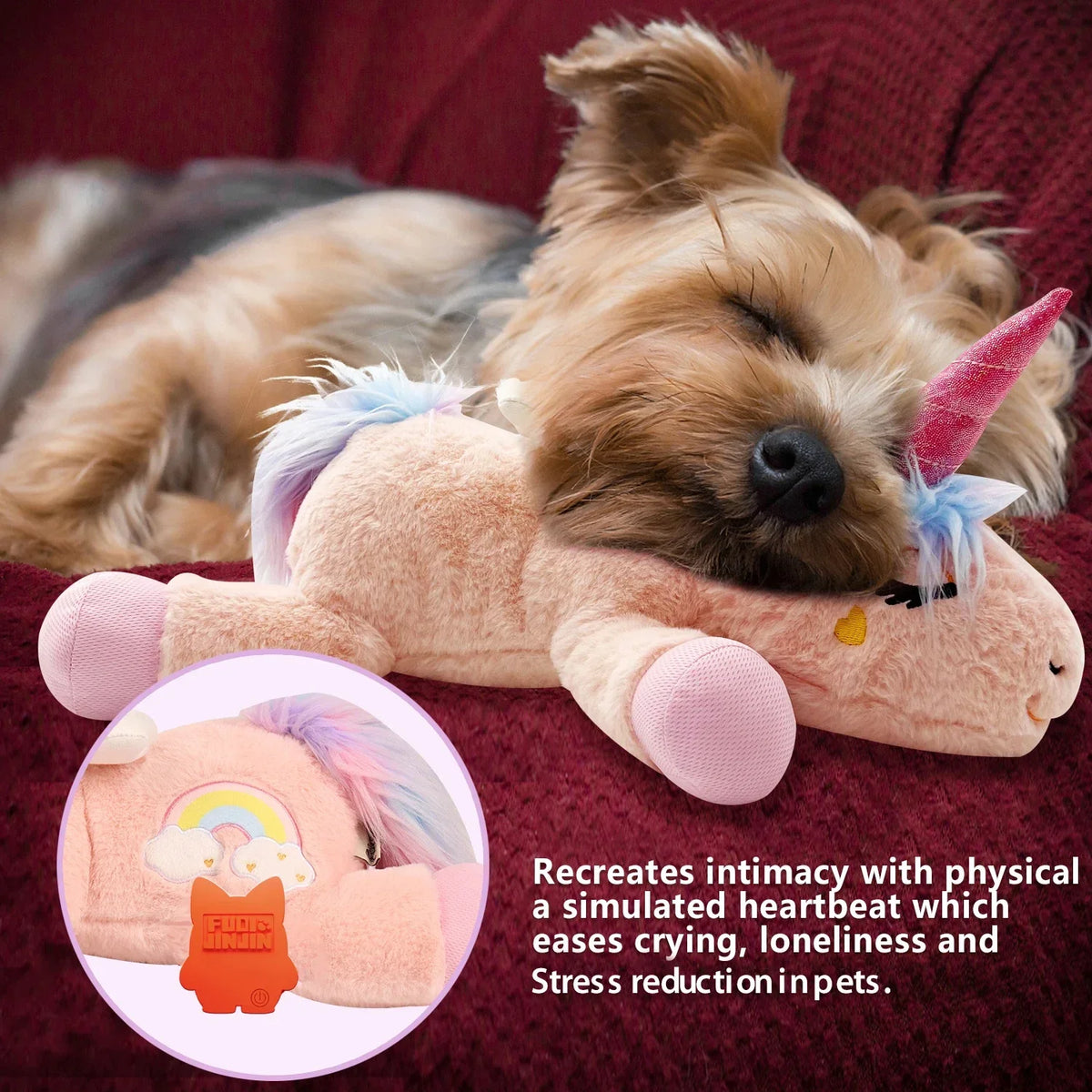 Unicorn Heartbeat Plush Toy For Anxiety Relief And Calming Sleep