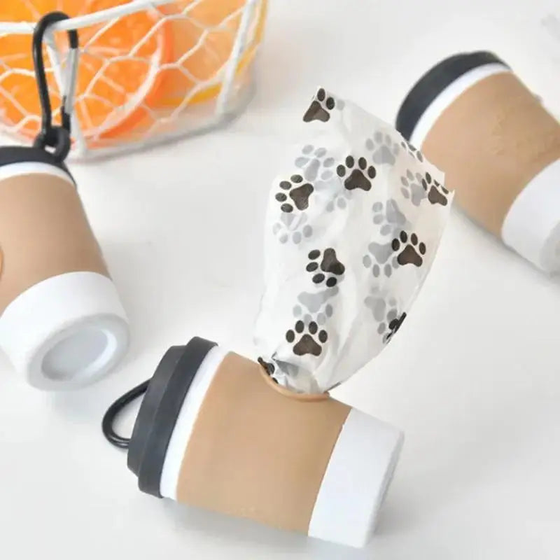 Portable Dog Waste Bag Dispenser With Creative Cup Design