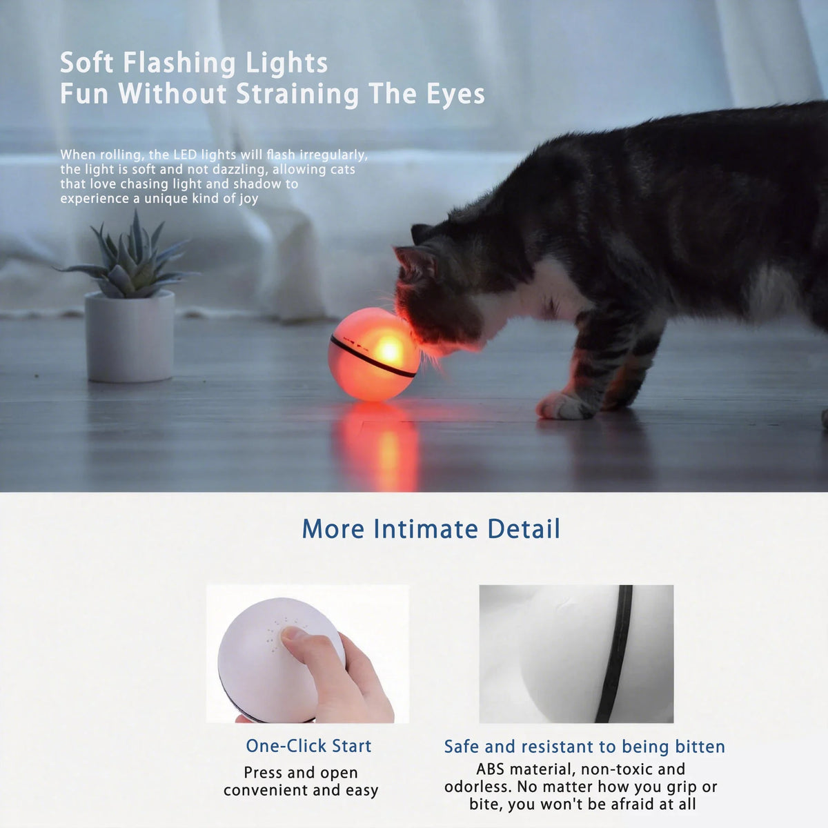 Automatic Interactive Cat Toy Ball With Obstacle Avoidance