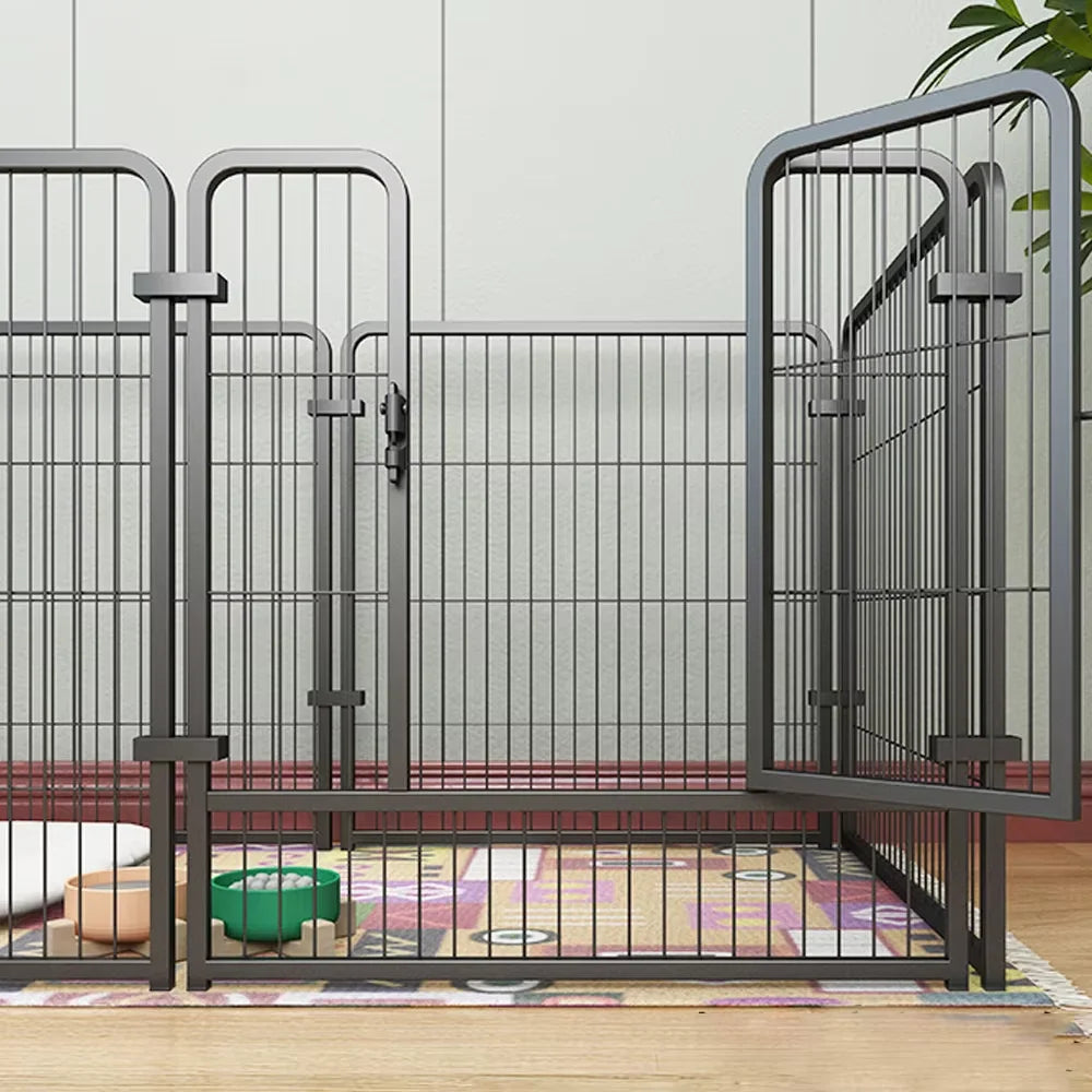 Foldable Stainless Steel Pet Playpen Fence for Dogs and Cats