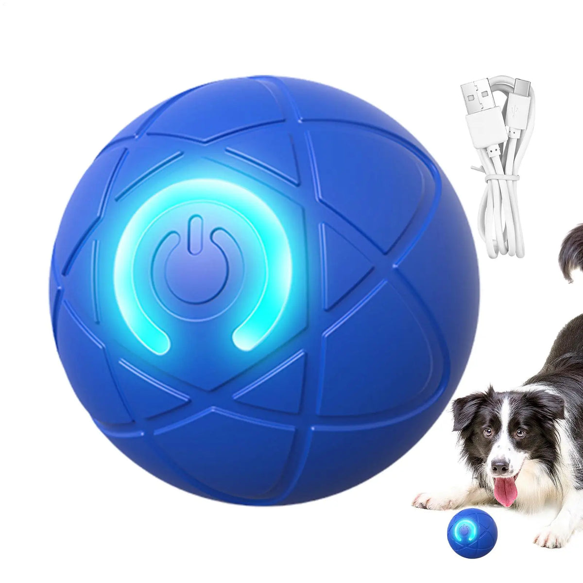 Interactive Plush Dog Toy For Aggressive Chewers Moving Ball