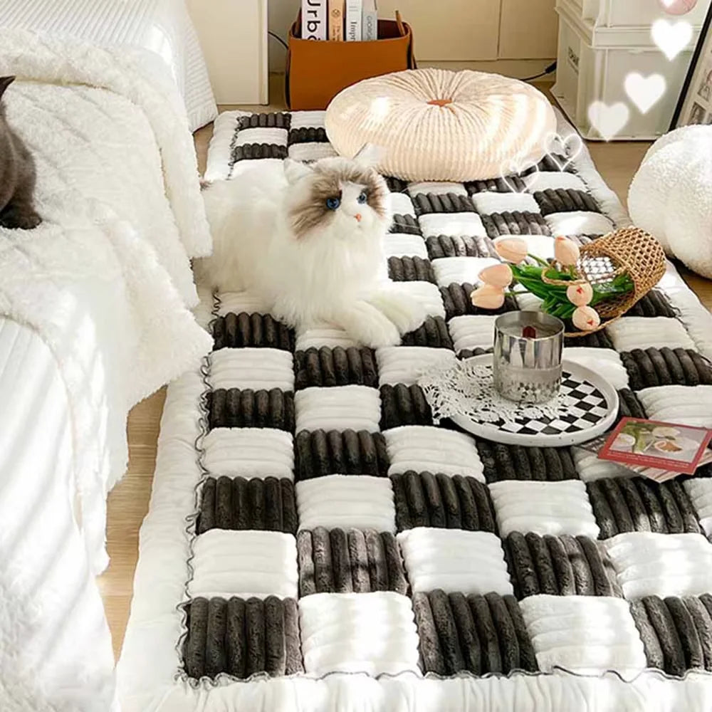 CWV Waterproof Plaid Pet Bed Mat Furniture Protector