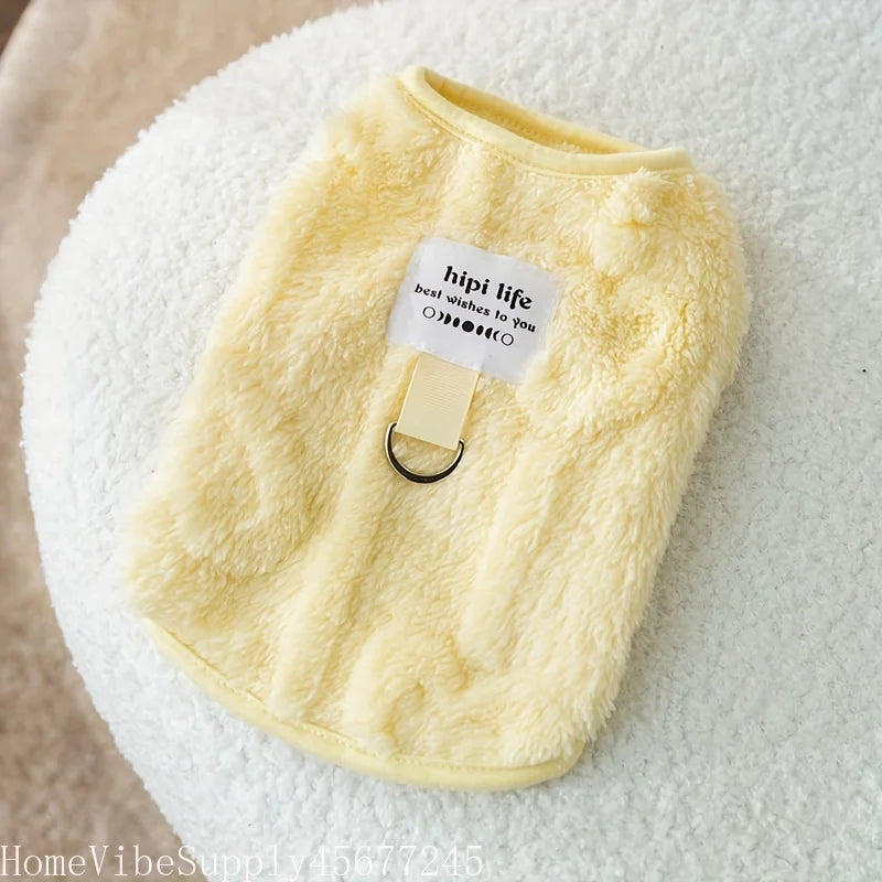 Cozy Soft Fleece Pull-On Pet Apparel for Dogs and Cats