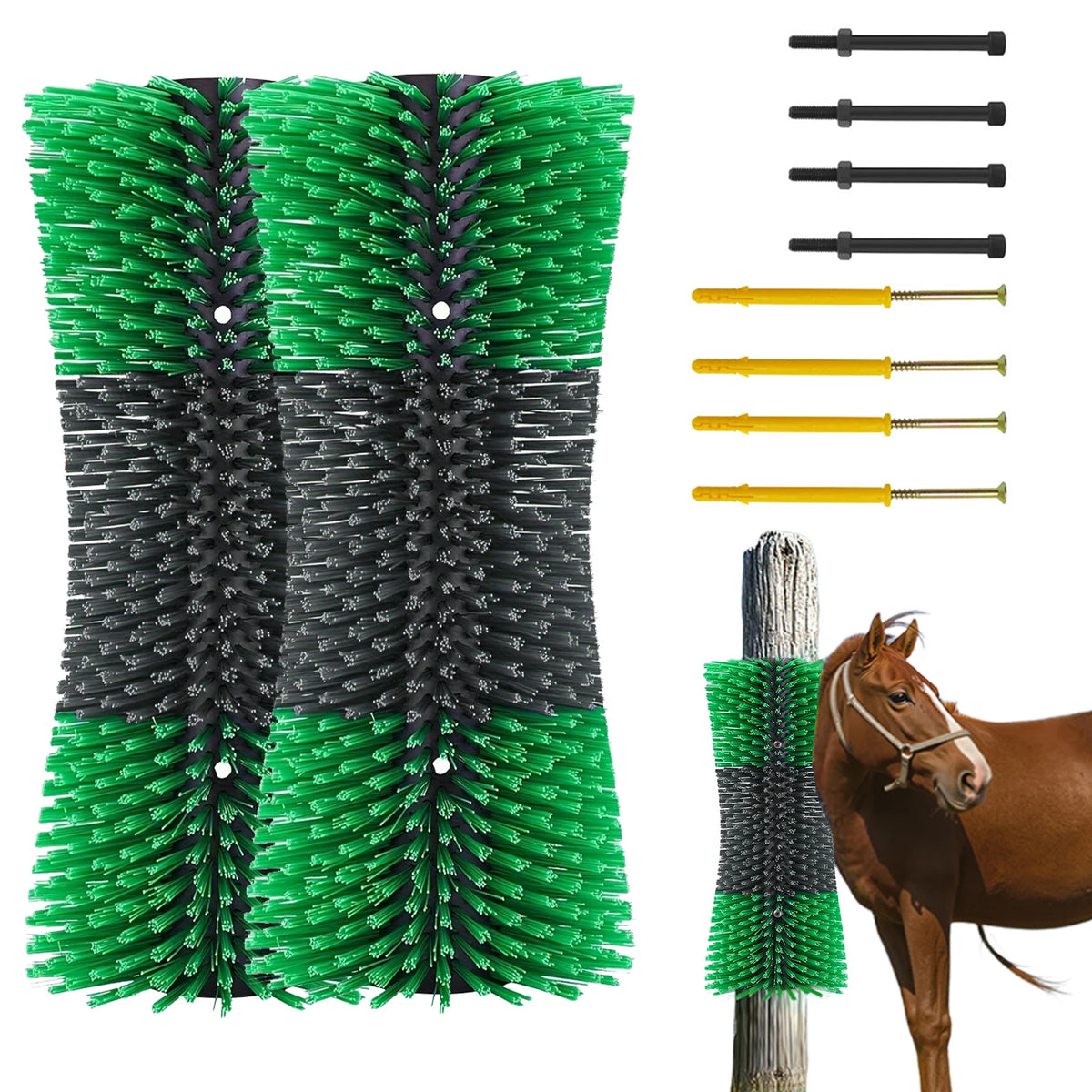 Livestock Grooming Brush for Horses Cows Goats Sheep and Pigs